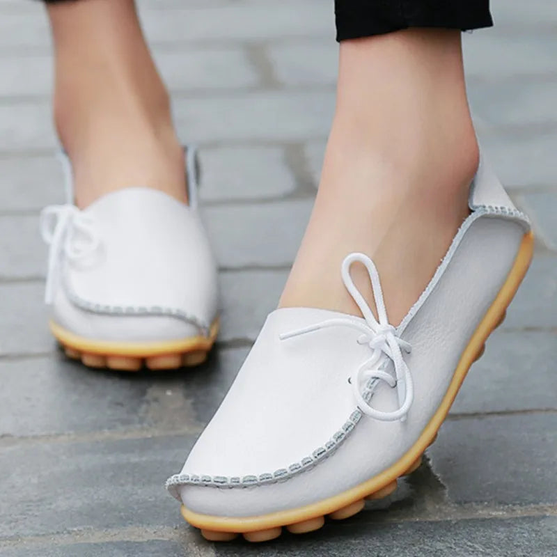 Ballerines Cuir Nœud Papillon Grande Taille | MDN Store