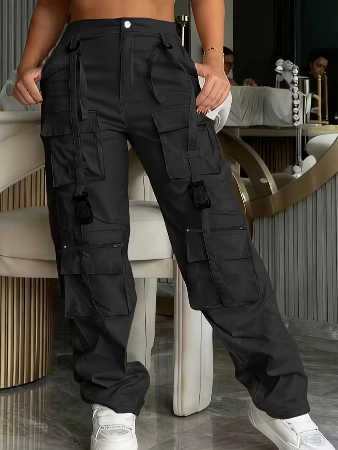 Pantalon noir taille L' femme - MDN Store 25