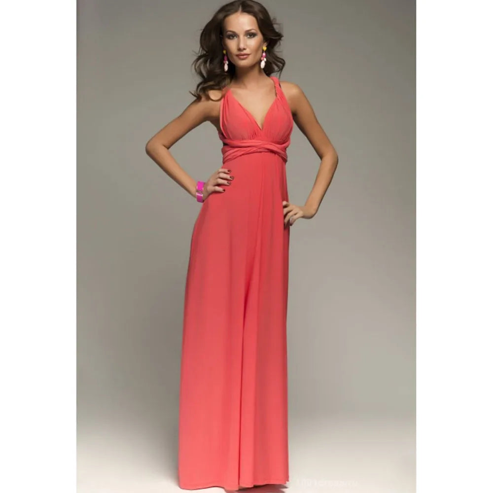 Robe Longue Femme Bandage Multiway Convertible Boho | MDN Store