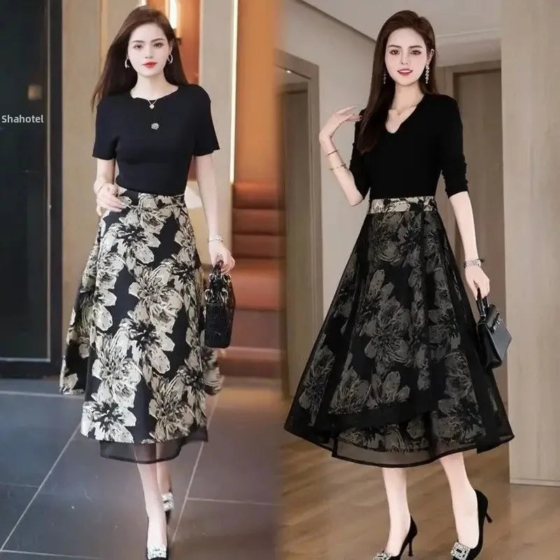 Jupe Courte Femme Fleurie Réversible Taille Haute A-Line Été | MDN Store