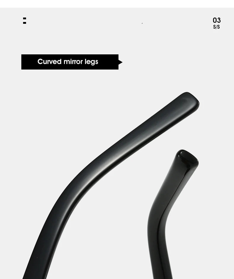 Lunettes de Soleil Polarisées Rectangulaires UV400 - Style Punk Moderne | MDN