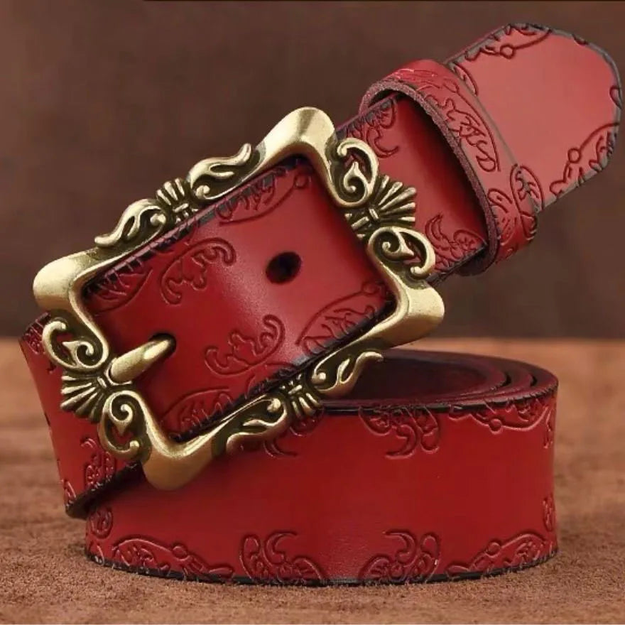 Ceinture Large Cuir Femme Retro Style Coreen | MDN Store 25
