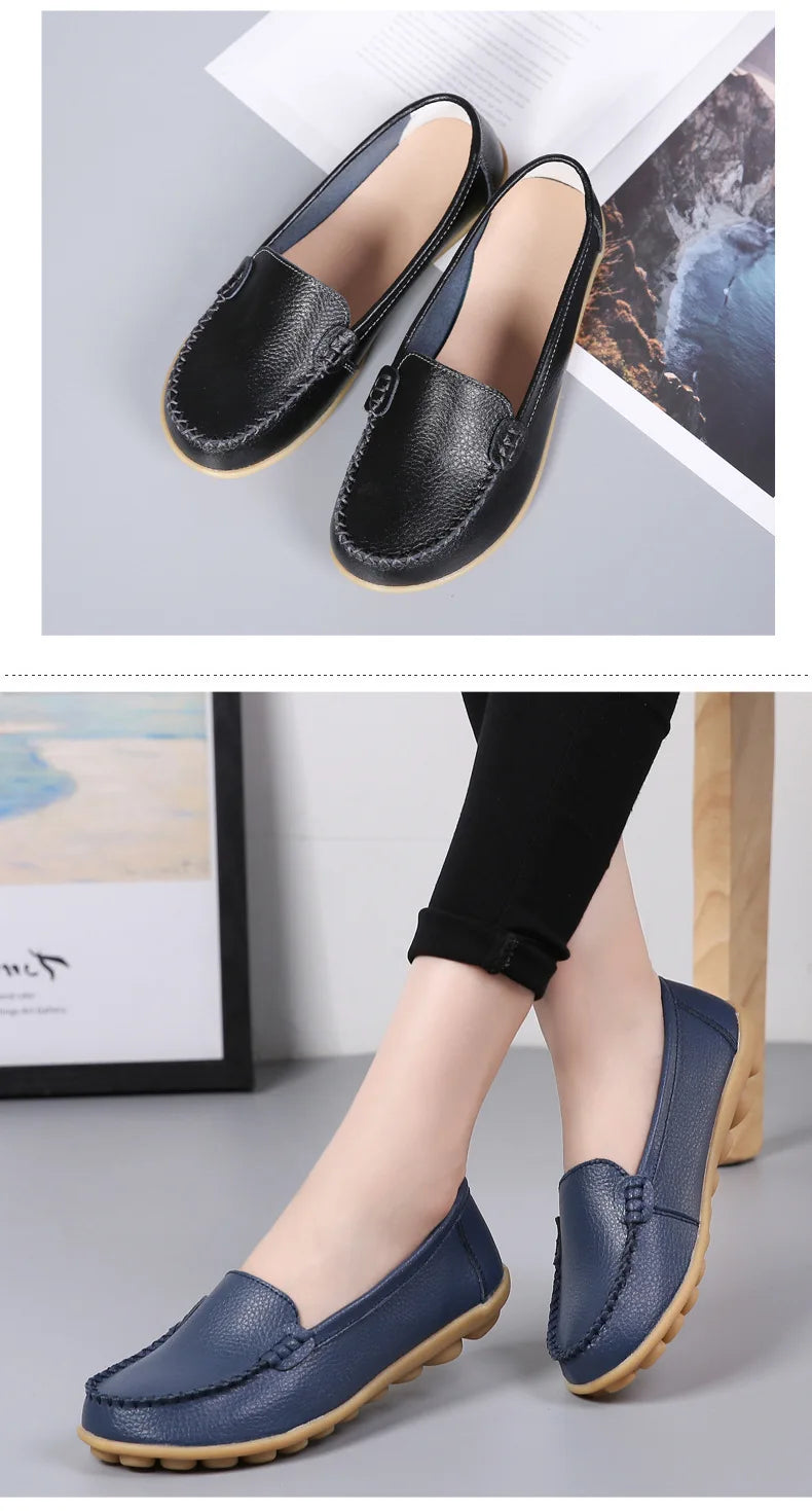 Chaussures Cuir Confort Slip-On Respirantes | MDN Store