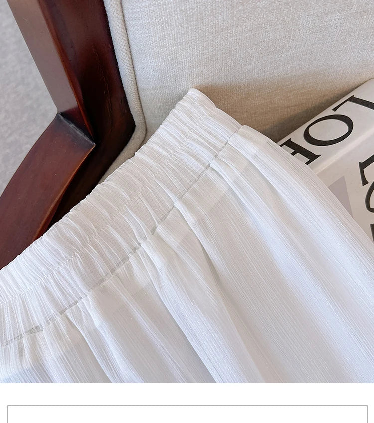 Pantalon Jupe Mousseline Brodé Femme | MDN Store