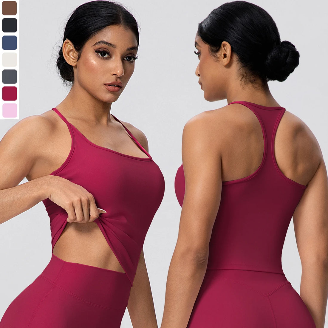 Brassière Yoga Femme Dos Nu Coussinets Respirante Sport | MDN Store