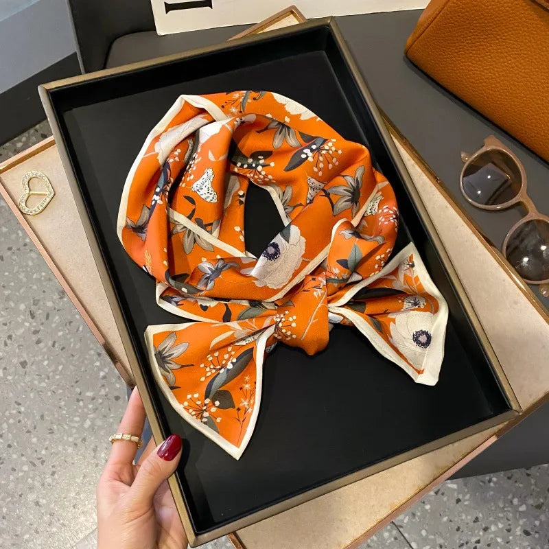 Foulard Soie Long Étroit Femme Cravate | MDN Store