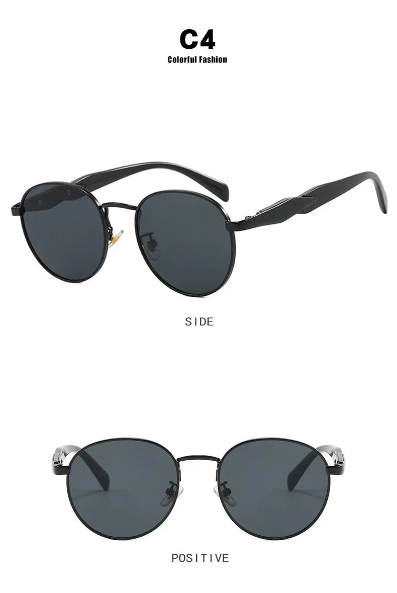 Lunettes Soleil Rondes Métal Vintage | MDN Store