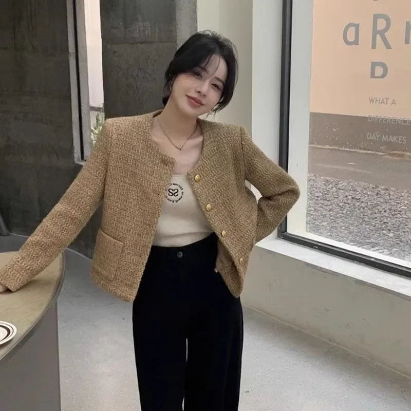 Veste Courte Tweed Poches | MDN