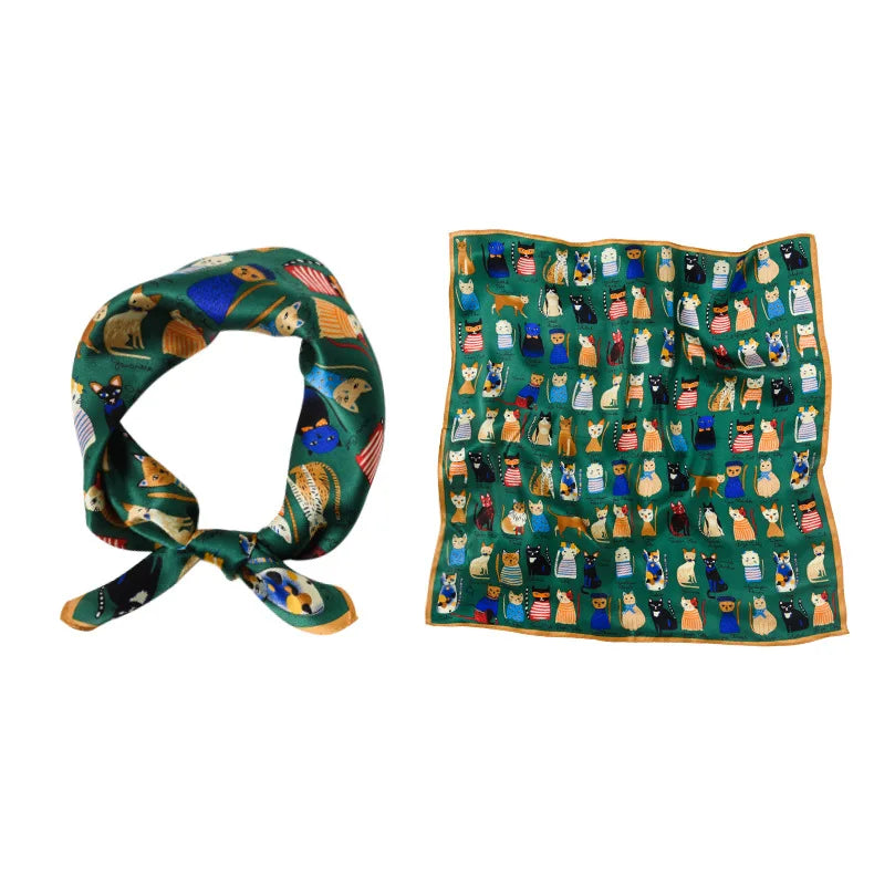 Foulard Carré Soie Naturelle 100% 53cm Femme | MDN Store