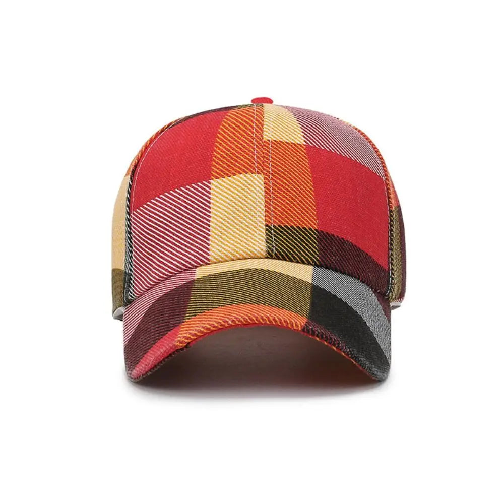 Casquette Baseball Carreaux Rouge | MDN