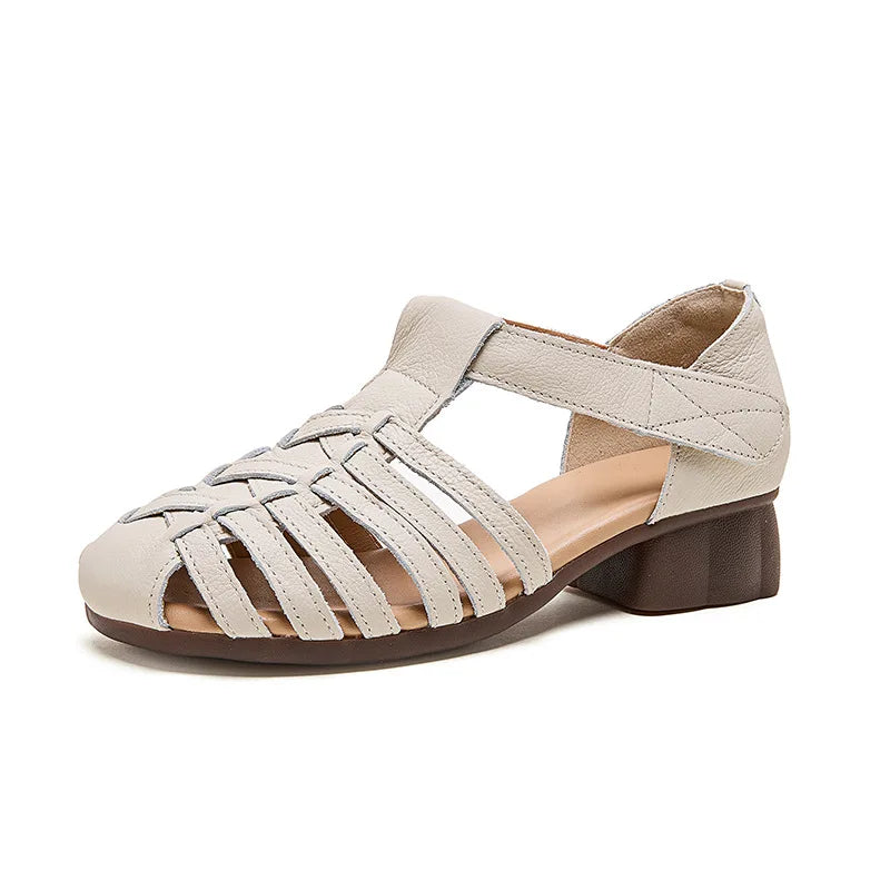 Sandales Gladiateur Cuir Bout Fermé Feerldi | MDN Store