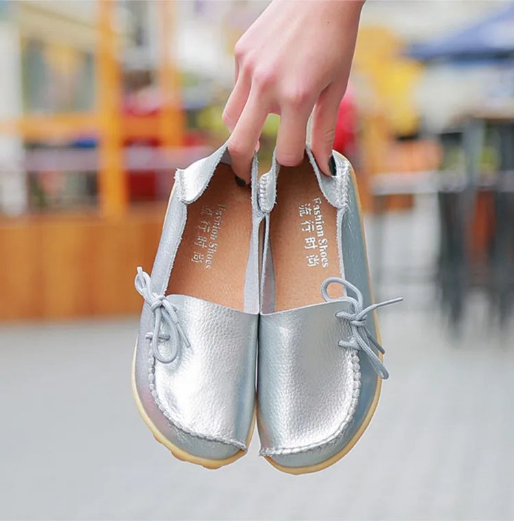 Ballerines Cuir Nœud Papillon Grande Taille | MDN Store