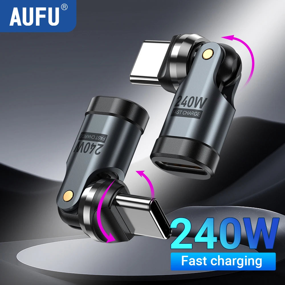 AUFU PD240W USB C à Type C OTG adaptateur 540 Rota - MDN Store 25
