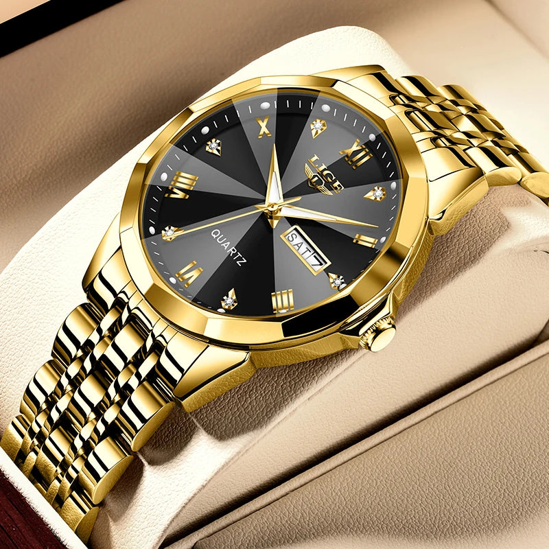 Montre Femme LIGE Luxe Acier Inoxydable Étanche | MDN Store