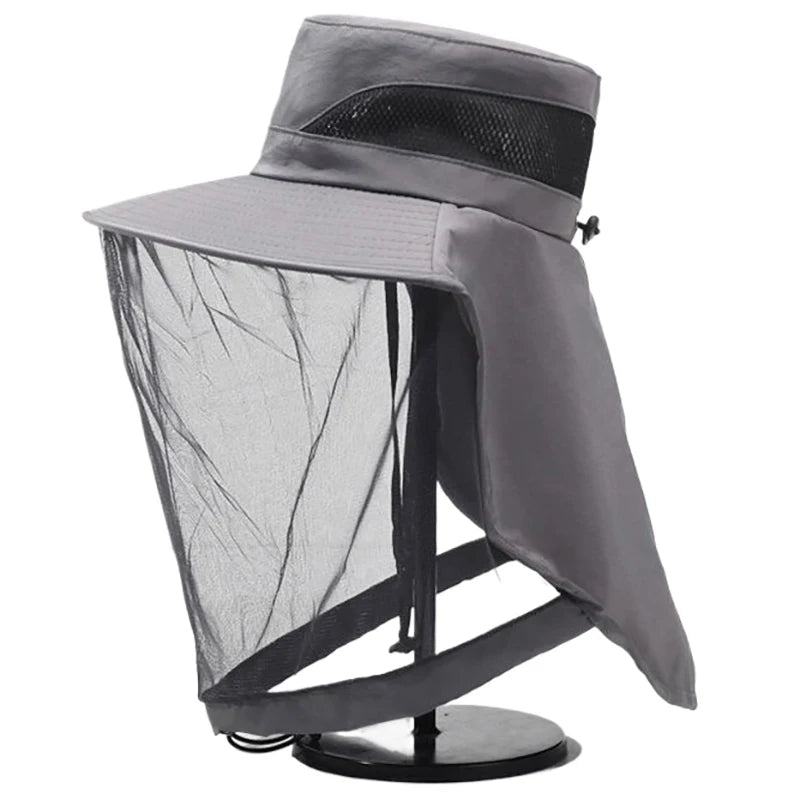 Chapeau Pêche Moustiquaire Anti-Insectes Vert | MDN Store