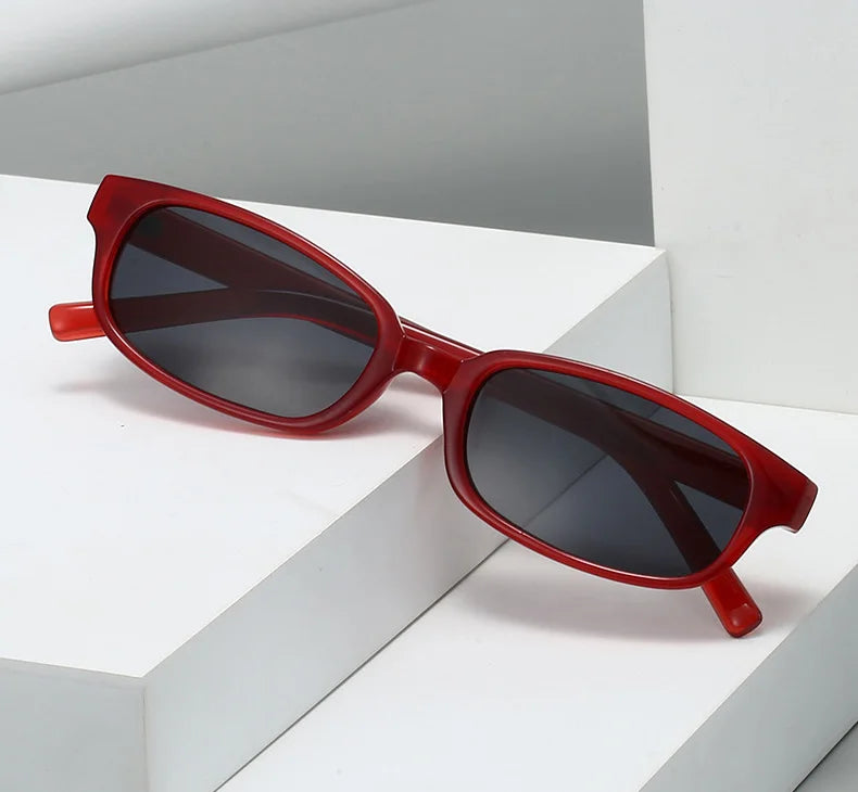 Lunettes de Soleil Polarisées Rectangulaires UV400 - Style Punk Moderne | MDN