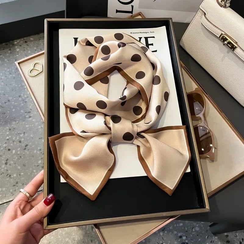 Foulard Soie Long Étroit Femme Cravate | MDN Store