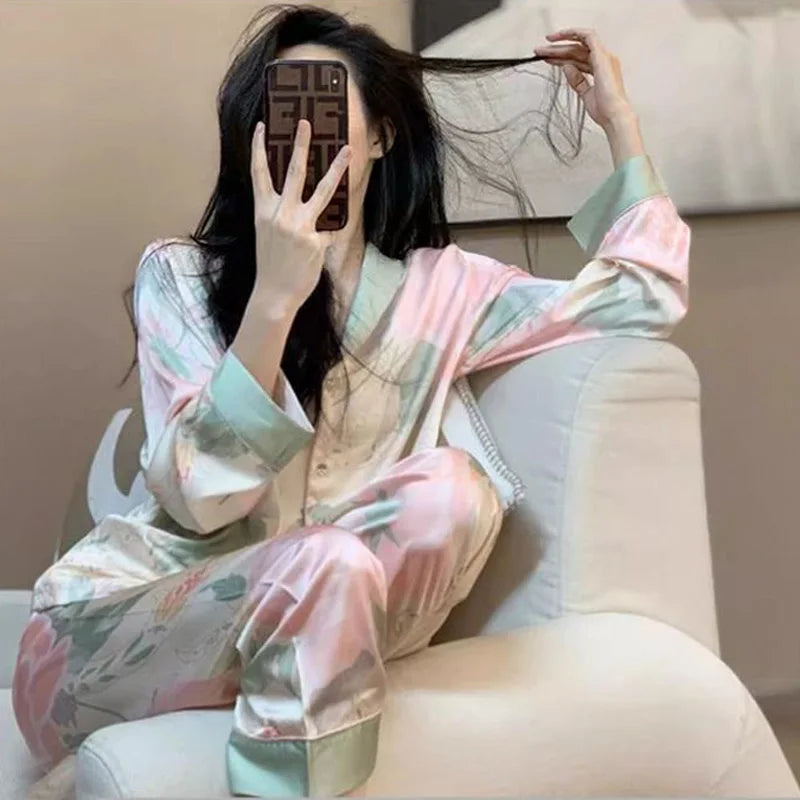 Pyjama Satin Soie 2 Pièces | MDN Store