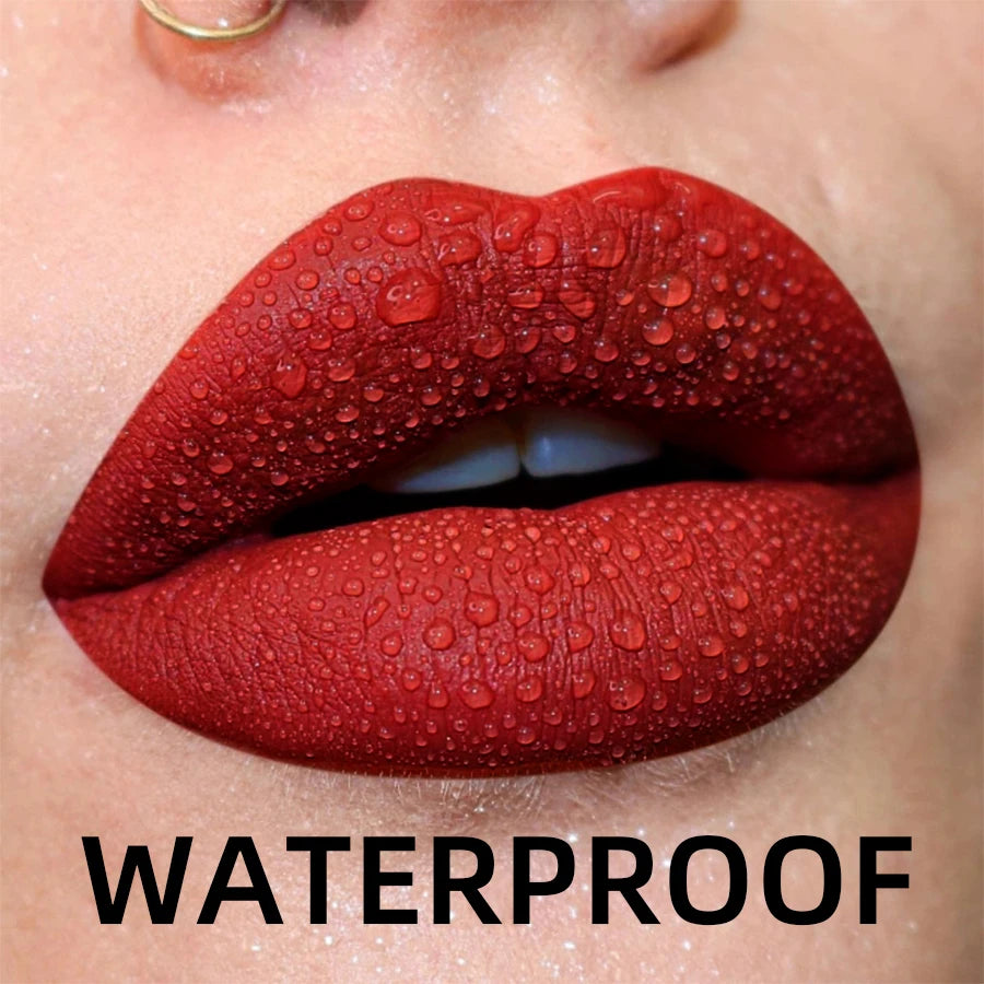 Gloss Lèvres Mat Velours 19 Couleurs Imperméable Nude Noir Rouge | MDN Store