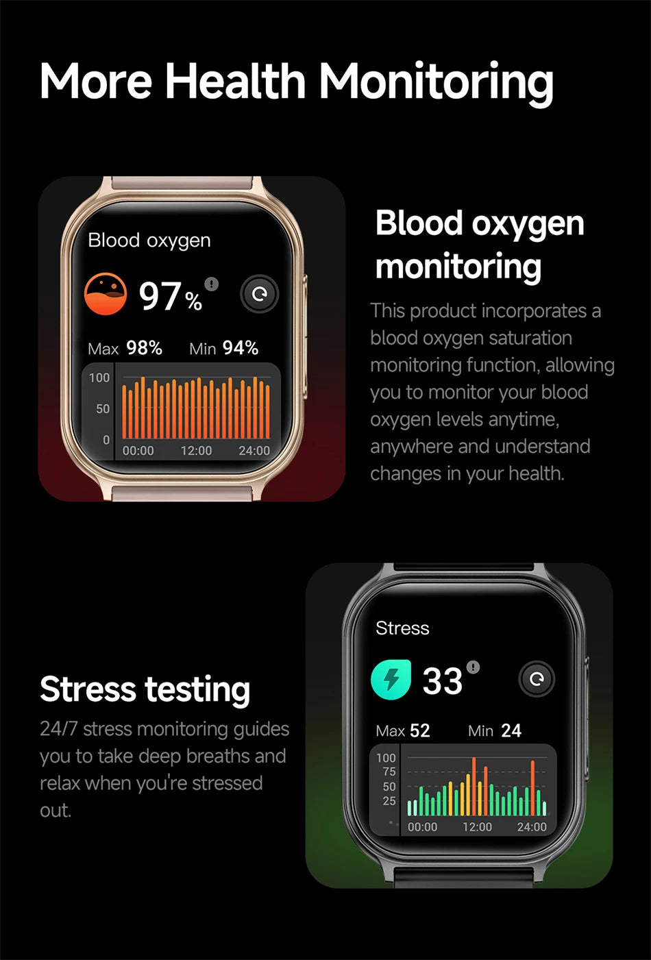 Montre Connectée GPS 1.83" Acier 700mAh IP68 | MDN