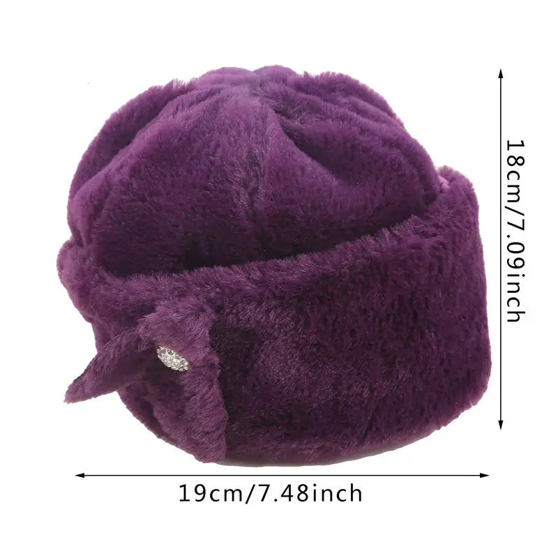 Bonnet Hiver Chaud Imitation Fourrure Vison Femme | MDN