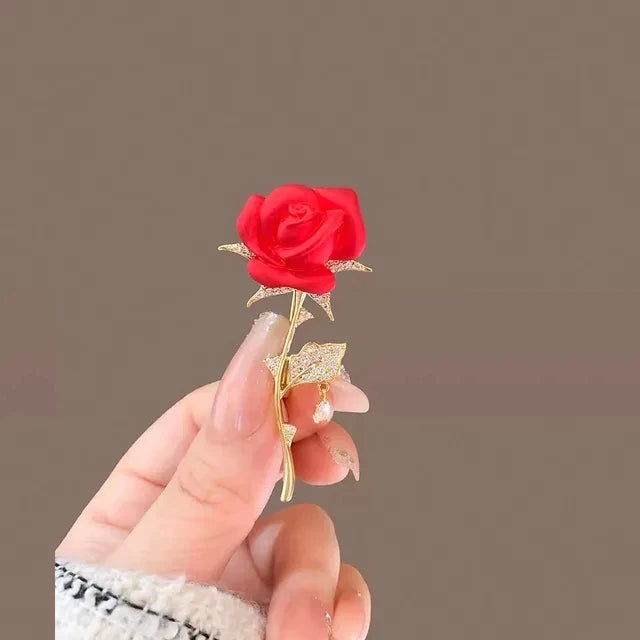 Broche Bauhinia Cristal Zircon Bleu Violet Mariage | MDN