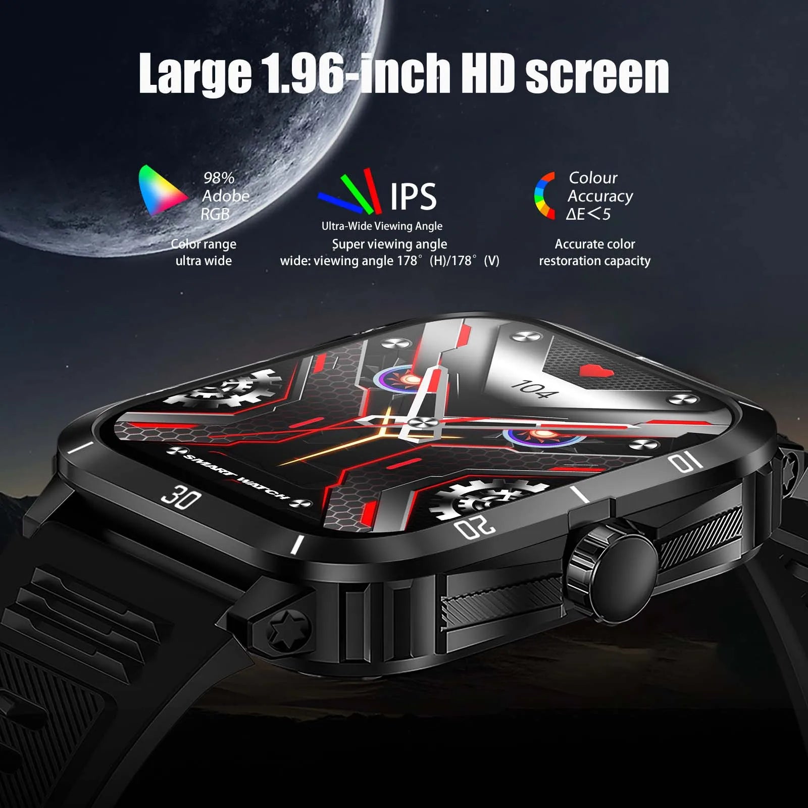 Montre Connectée Sport 1.96" Appels Bluetooth Étanche | MDN Store