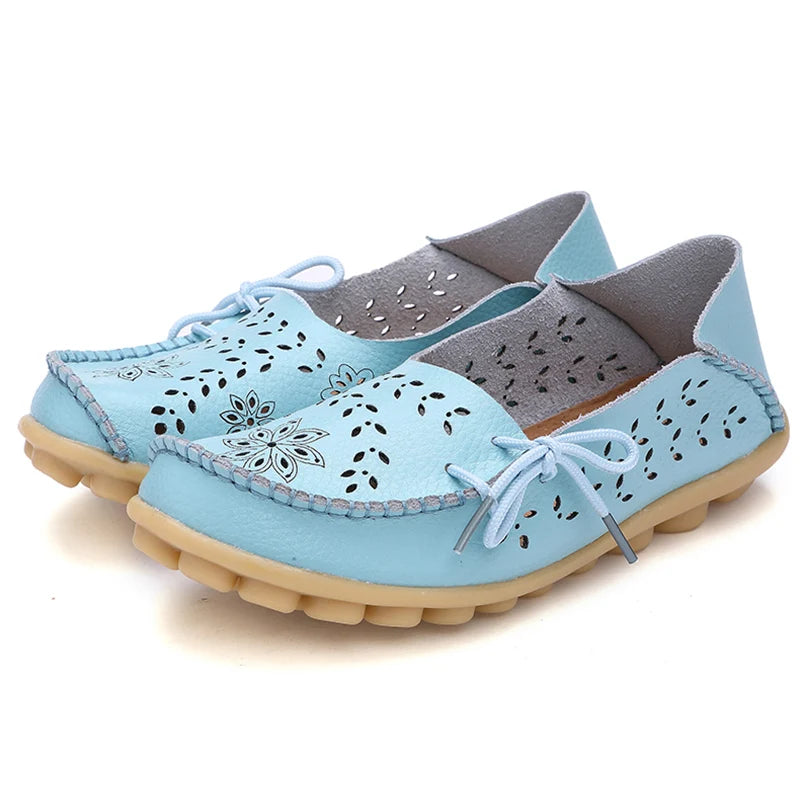 Mocassins Cuir Souple Respirants Femme | MDN Store
