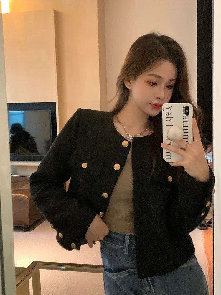Veste Tweed Courte Élégante | MDN Store