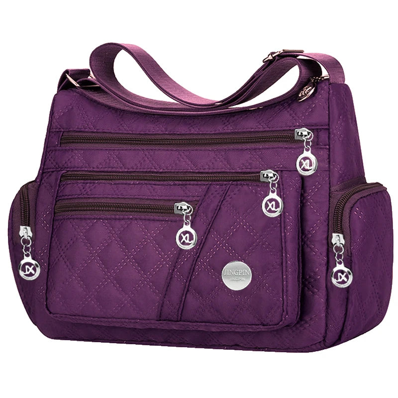 Sac Bandouliere Carre Unisexe Nylon Grande Capacite Style Oxford | MDN Store 25
