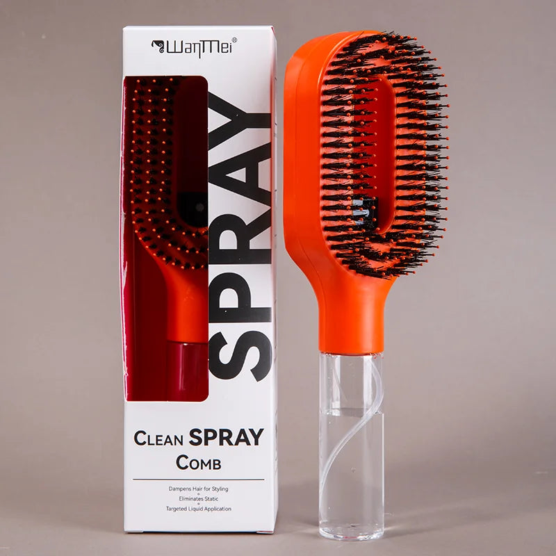 Brosse Demelante 2-en-1 Pulverisateur Massage Cuir Chevelu Antistatique | MDN Store 25