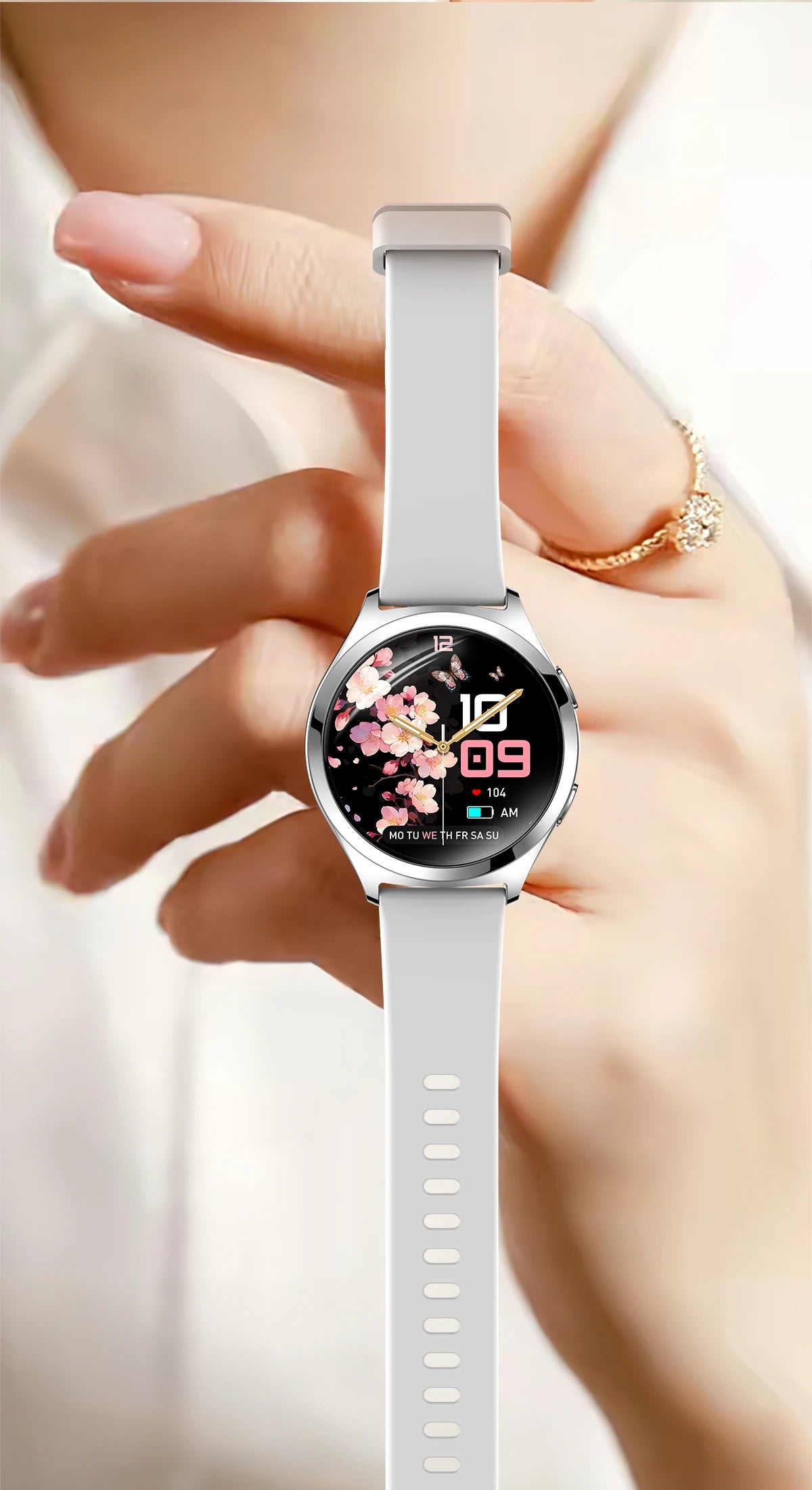 Montre Connectée Femme Luxe 1.27" Boussole IP68 | MDN Store