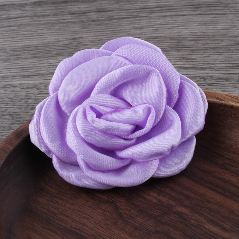 Lot de 10 Fleurs en Satin 6cm - Accessoires Cheveux Mariage | MDN Store