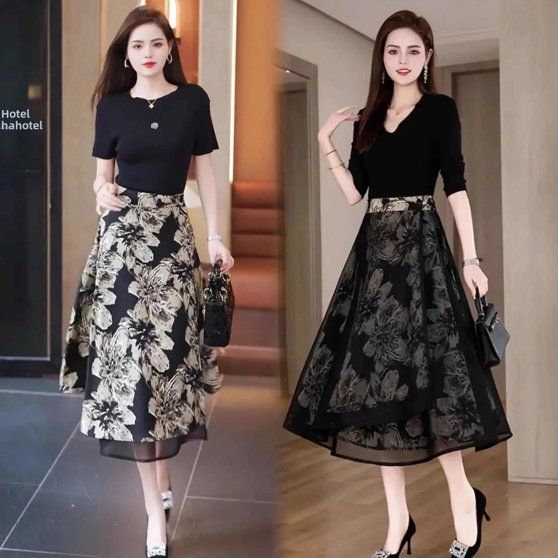 Jupe Courte Femme Fleurie Réversible Taille Haute A-Line Été | MDN Store