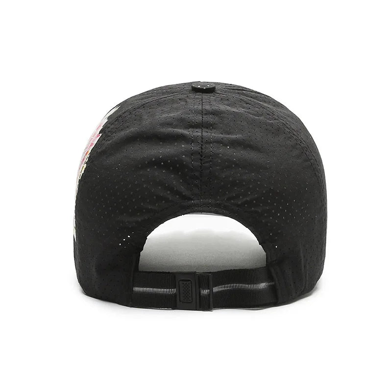Casquette Baseball Florale Tie-Dye Hip Hop Femme Coton Reglable | MDN Store 25