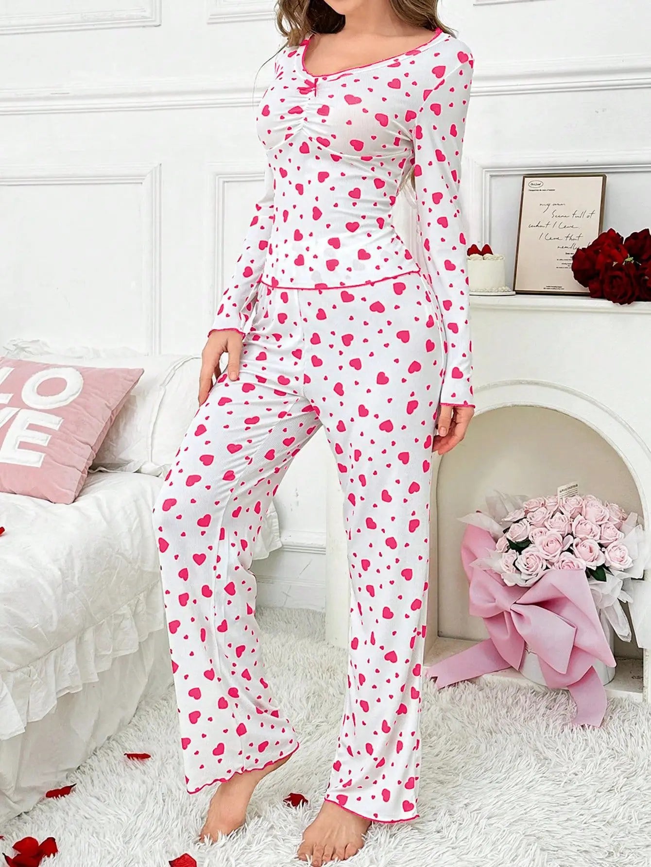 Pyjama Automne Hiver Cœur | MDN Store