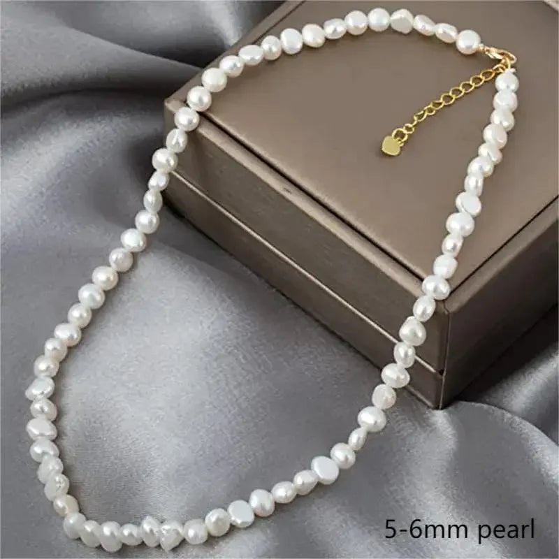 Collier Perles Baroques Naturelles Eau Douce Choker Femme | MDN Store