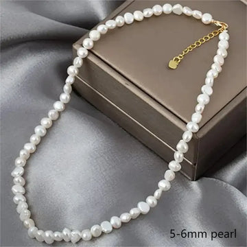 Collier Perles Baroques Naturelles Eau Douce Choker Femme | MDN Store