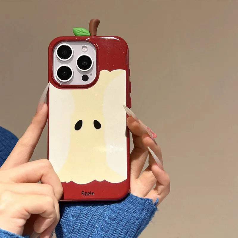 Coque iPhone Pomme 3D - Protection Anti-Choc Style Coréen | MDN Store