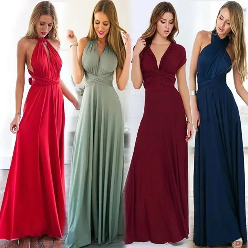 Robe Longue Femme Bandage Multiway Convertible Boho | MDN Store