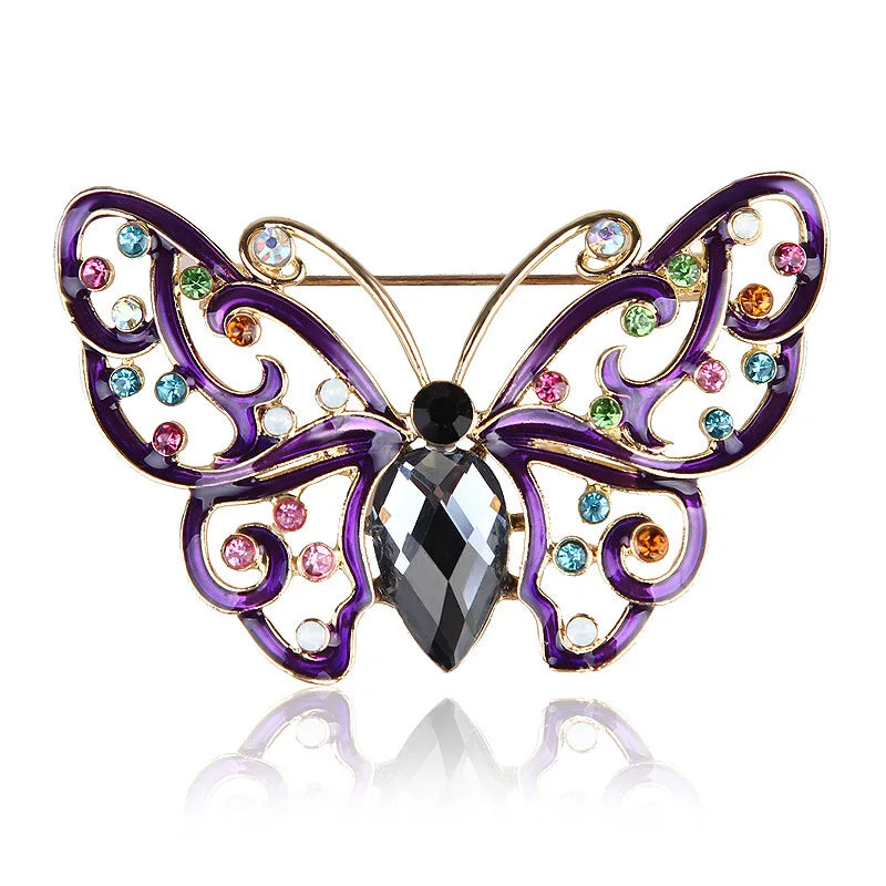 Broche Papillon Baroque Vintage Pin Badge Élégant | MDN