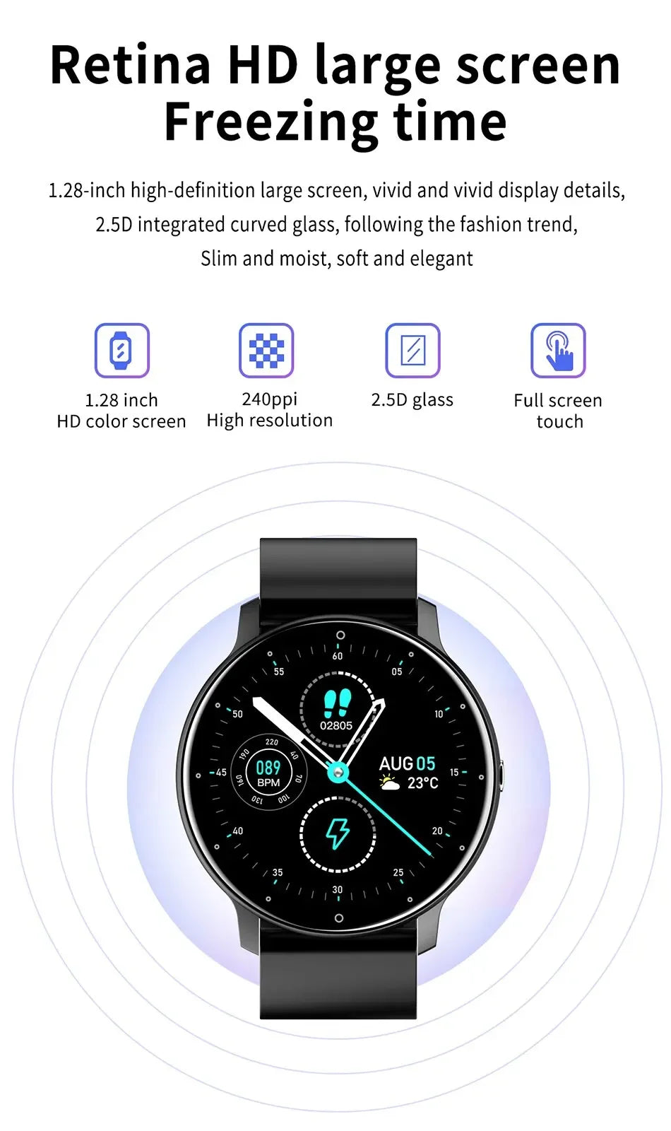 Montre Connectée Sport 1.28" IP67 Fitness Tracker | MDN Store