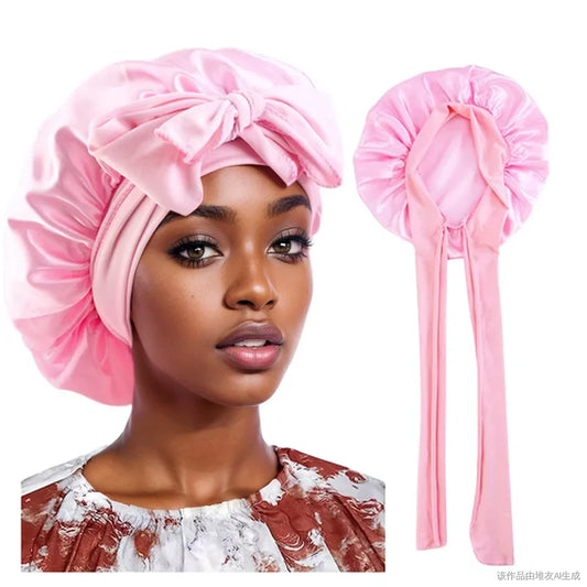 Bonnet de Nuit Satin Femme - Protection Cheveux Douche Sommeil | MDN