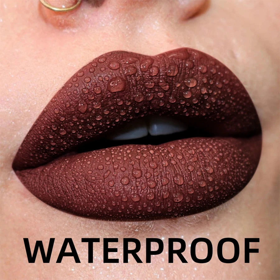 Gloss Lèvres Mat Velours 19 Couleurs Imperméable Nude Noir Rouge | MDN Store
