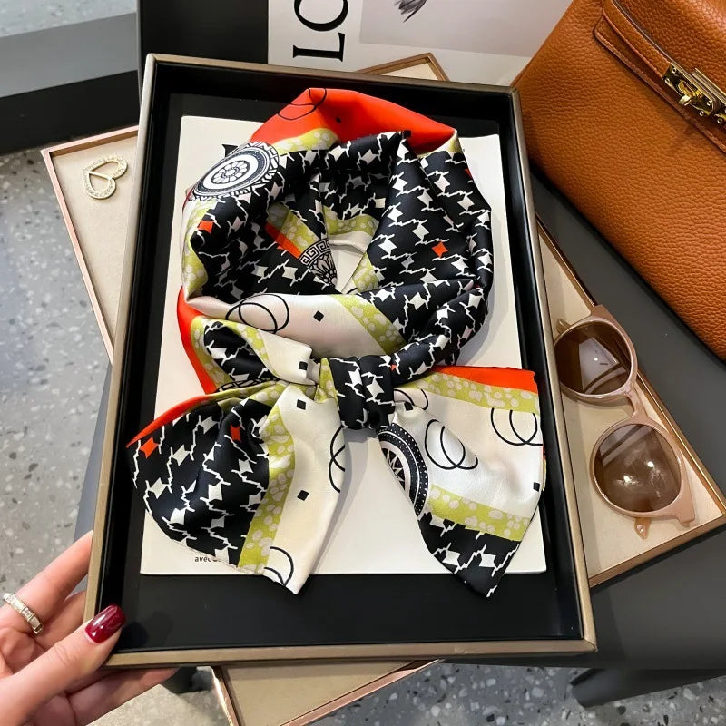 Foulard Soie Long Étroit Femme Cravate | MDN Store