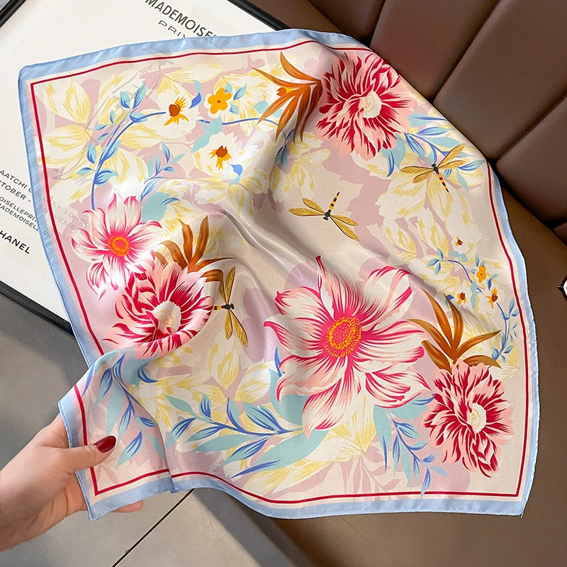 Foulard Carré Soie Naturelle 100% 53cm Femme | MDN Store