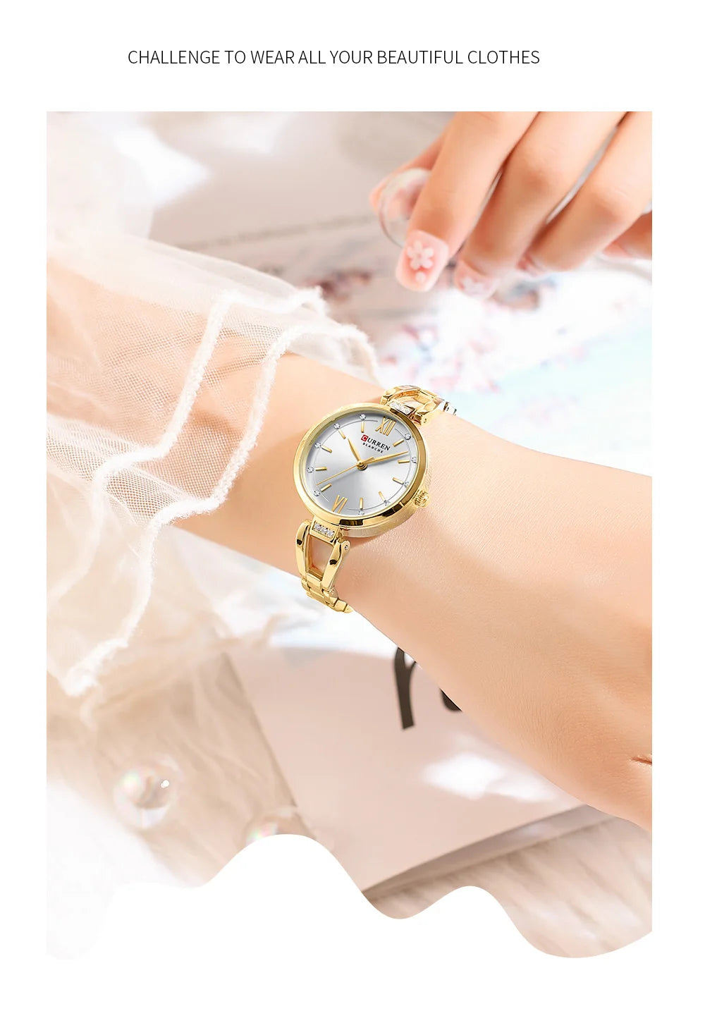 Montre Quartz Femme Acier Inoxydable Elegante Bracelet Fashion | MDN Store 25