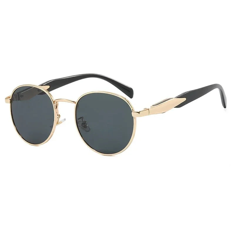 Lunettes de Soleil Rondes Vintage Métal UV400 - Femme | MDN