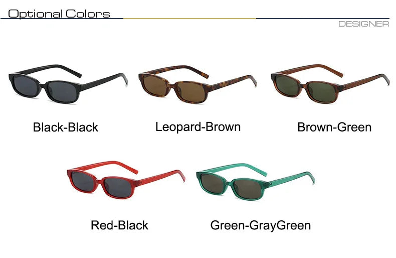 Lunettes de Soleil Polarisées Rectangulaires UV400 - Style Punk Moderne | MDN