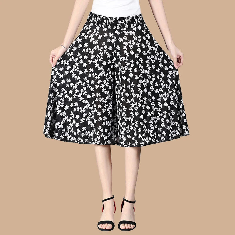 Jupe-Culotte Imprimé Floral Grande Femme | MDN Store